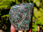 Polished Emerald Mica In Matrix Standing Free Forms x 3 From Mutoko, Zimbabwe - Toprock Gemstones and Minerals 