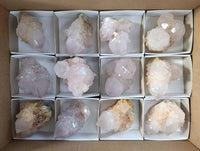 Natural Pale Lilac Spirit Quartz Clusters x 12 From Boekenhouthoek, South Africa