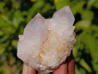 Natural Pale Lilac Spirit Quartz Clusters x 12 From Boekenhouthoek, South Africa