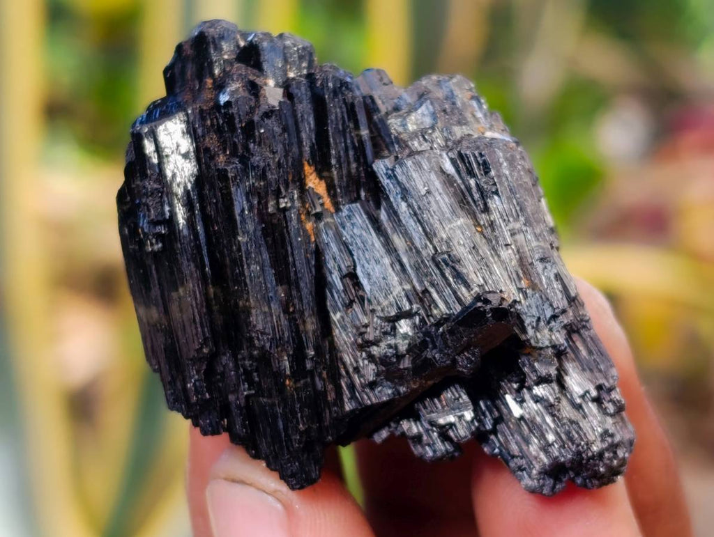 Natural Schorl Black Tourmaline, Smokey Quartz and Hyalite Opal Specimens x 12 From Erongo, Namibia - Toprock Gemstones and Minerals 
