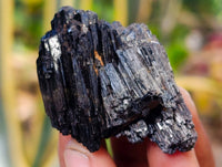 Natural Schorl Black Tourmaline, Smokey Quartz and Hyalite Opal Specimens x 12 From Erongo, Namibia