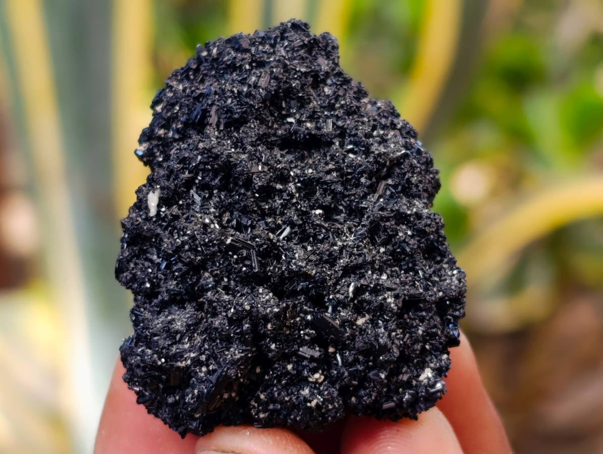 Natural Schorl Black Tourmaline, Smokey Quartz and Hyalite Opal Specimens x 12 From Erongo, Namibia - Toprock Gemstones and Minerals 