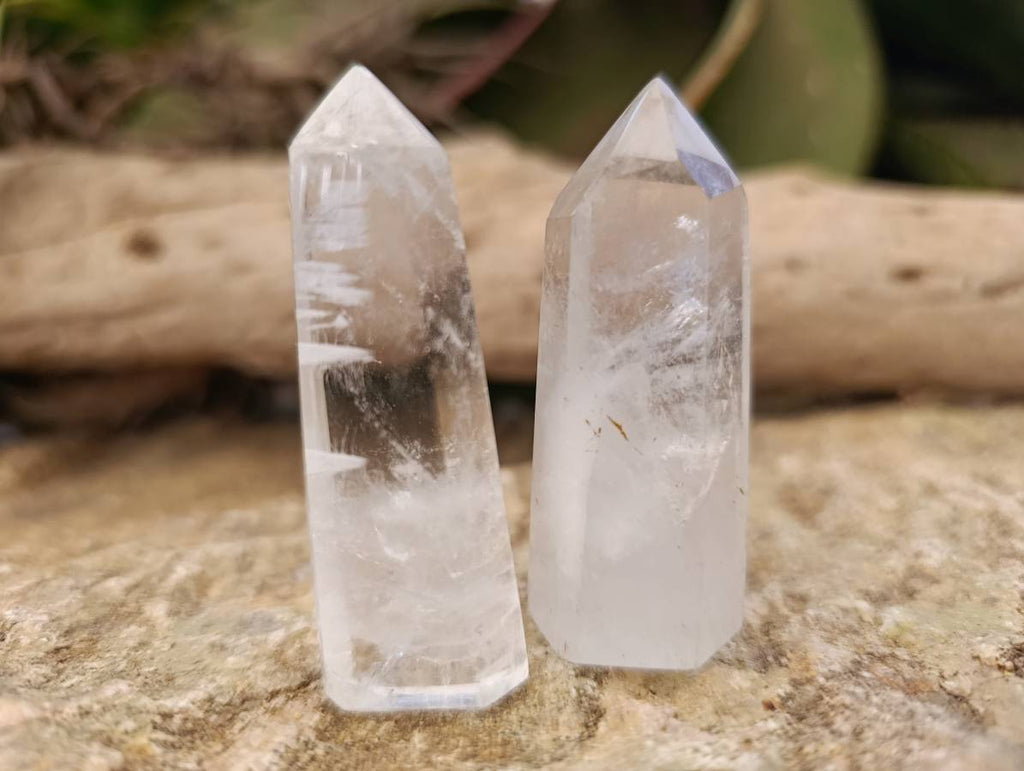 Polished Small Clear Quartz Crystals x 24 From Madagascar - Toprock Gemstones and Minerals 