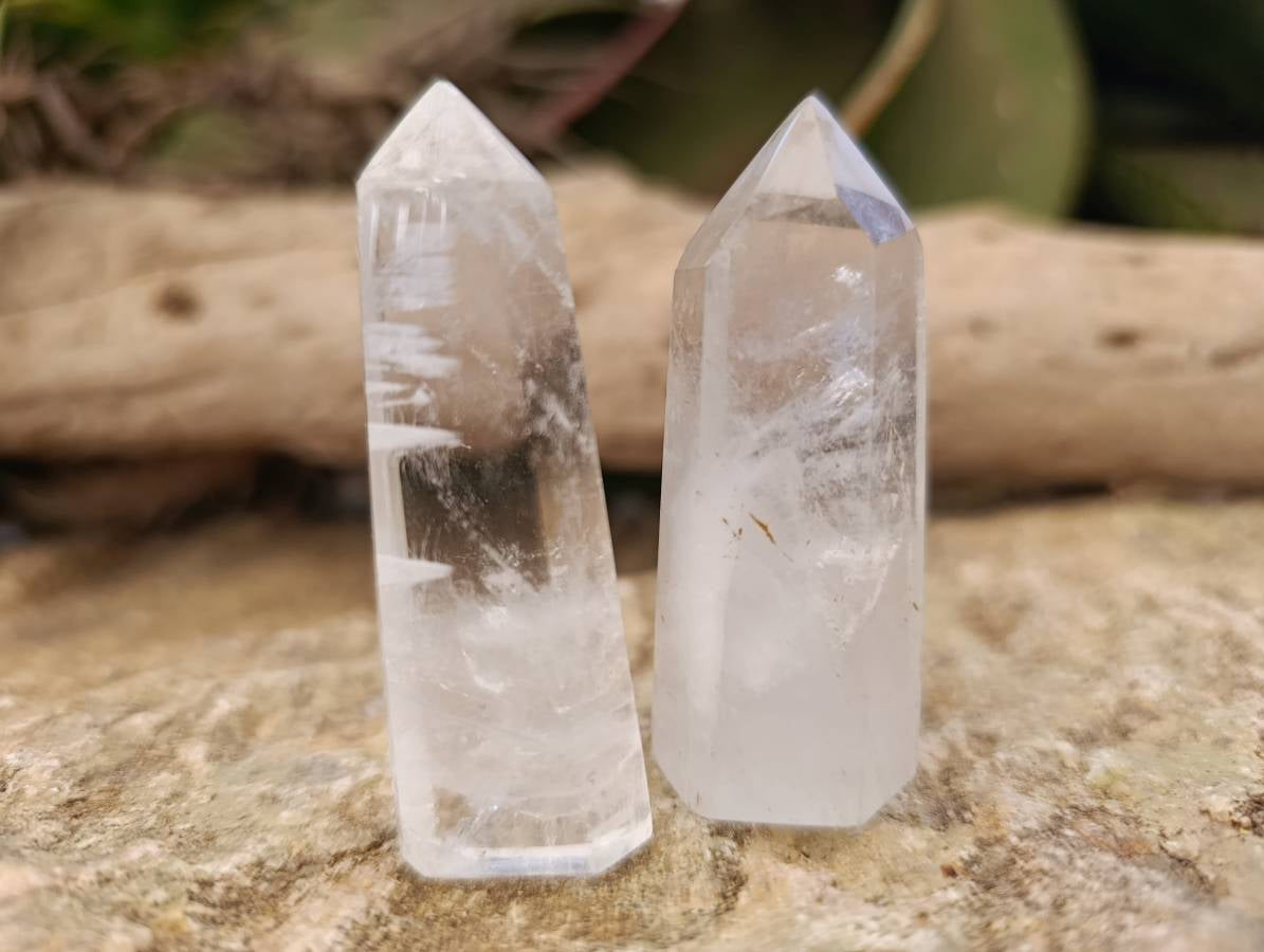 Polished Small Clear Quartz Crystals x 24 From Madagascar - Toprock Gemstones and Minerals 