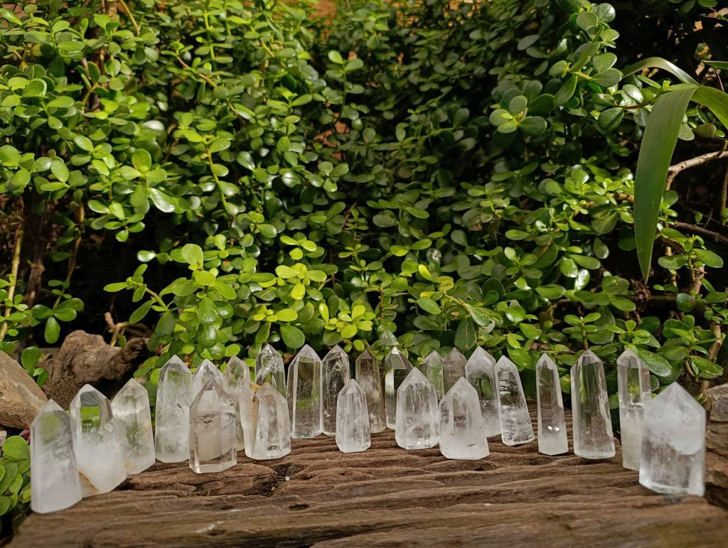 Polished Small Clear Quartz Crystals x 24 From Madagascar - Toprock Gemstones and Minerals 