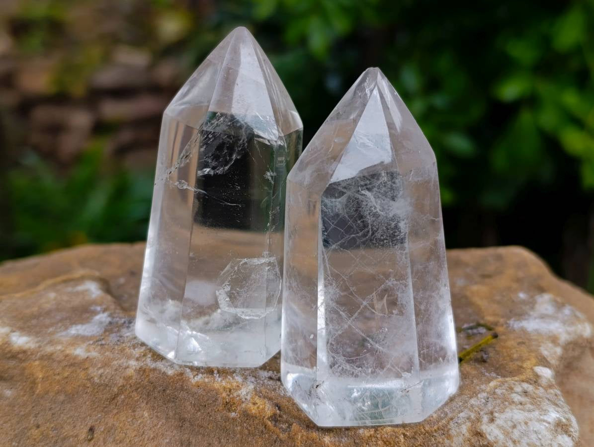 Polished Clear Quartz Crystals x 24 From Madagascar - Toprock Gemstones and Minerals 