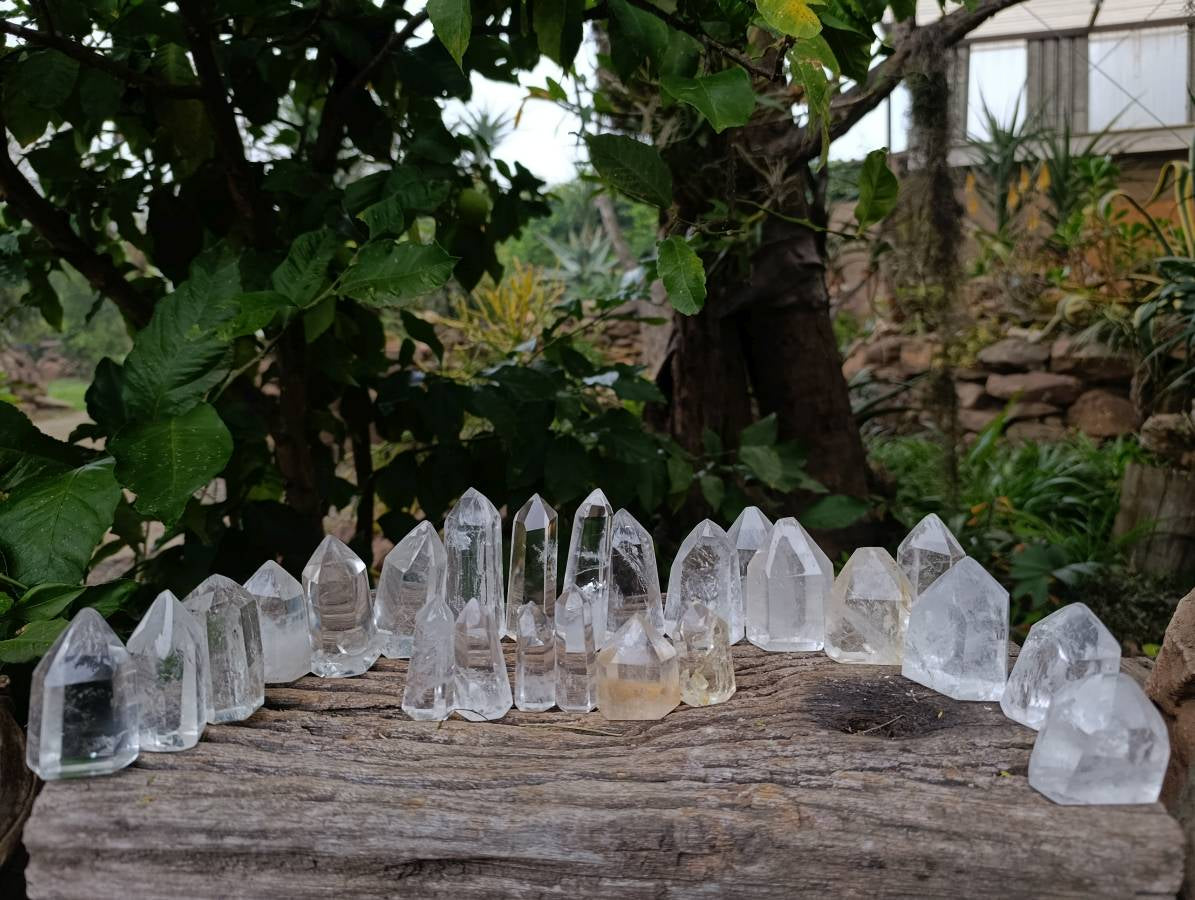 Polished Clear Quartz Crystals x 24 From Madagascar - Toprock Gemstones and Minerals 