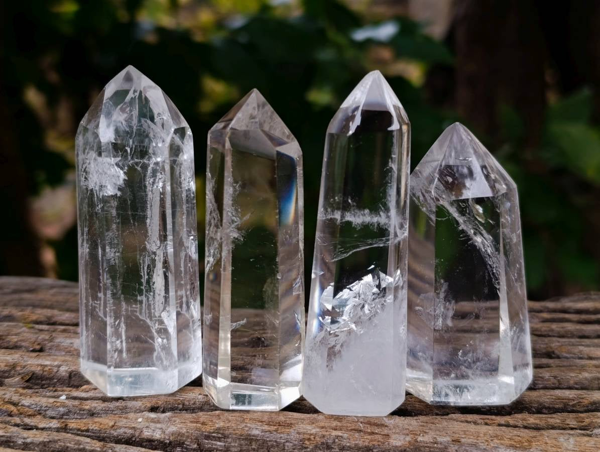 Polished Clear Quartz Crystals x 24 From Madagascar - Toprock Gemstones and Minerals 