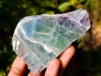 Polished On One Side Watermelon Fluorite Slices x 6 From Uis, Namibia - Toprock Gemstones and Minerals 