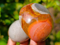 Polished Polychrome Jasper Mushrooms x 6 From Madagascar
