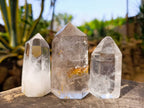 Polished Clear Quartz Crystals x 6 From Madagascar - Toprock Gemstones and Minerals 