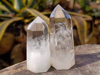 Polished Clear Quartz Crystals x 6 From Madagascar - Toprock Gemstones and Minerals 