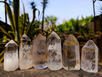 Polished Clear Quartz Crystals x 6 From Madagascar - Toprock Gemstones and Minerals 