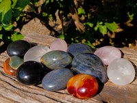 Polished Assortment Of Palm Stones x 12 From Madagascar - Toprock Gemstones and Minerals 