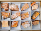 Natural Sunset Orange Calcite Specimens x 14 From Spitzkop, Namibia - Toprock Gemstones and Minerals 