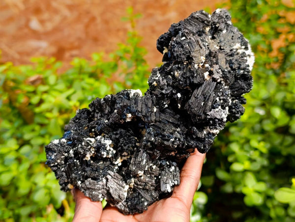 Natural Schorl Black Tourmaline Specimen x 1 From Erongo, Namibia