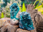 Natural Dioptase on Dolomite Matrix Specimens x 6 From Likasi, Congo - Toprock Gemstones and Minerals 