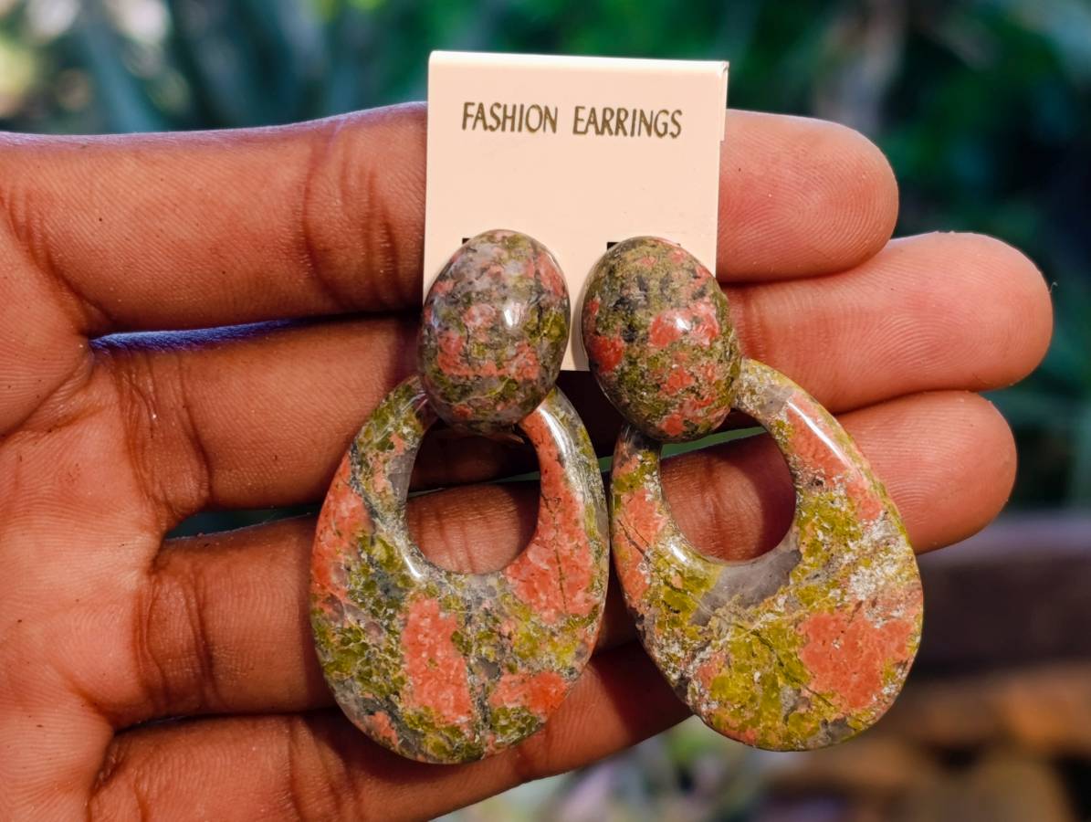 Hand Made Assorted Gemstone Earrings x 20 From Southern Africa - Toprock Gemstones and Minerals 