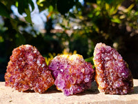 Natural Amethystos Amethyst Clusters x 35 From Kwaggafontein, South Africa