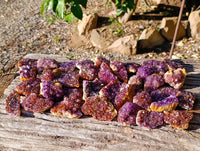 Natural Amethystos Amethyst Clusters x 35 From Kwaggafontein, South Africa