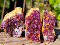 Natural Amethystos Amethyst Clusters x 35 From Kwaggafontein, South Africa