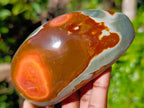 Polished On One Side Polychrome Jasper x 4 From Mahajanga, Madagascar - Toprock Gemstones and Minerals 