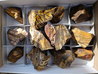 Natural Nguni Jasper Cobbed Specimens x 12 From Prieska, South Africa