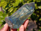 Polished On One Side Labradorite x 12 From Madagascar - Toprock Gemstones and Minerals 