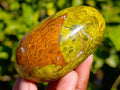 Polished Green Opal Palm Stones x 12 From Betroka, Madagascar - Toprock Gemstones and Minerals 