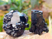 Natural Schorl Black Tourmaline Specimens x 6 From Erongo, Namibia
