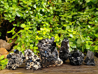 Natural Schorl Black Tourmaline Specimens x 6 From Erongo, Namibia