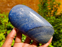 Polished Lazulite Standing Free Forms x 2 From Madagascar - Toprock Gemstones and Minerals 