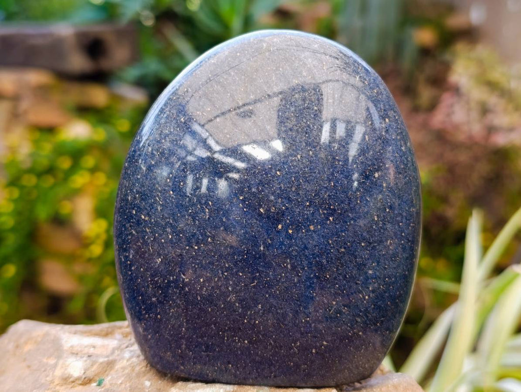Polished Lazulite Standing Free Forms x 2 From Madagascar - Toprock Gemstones and Minerals 