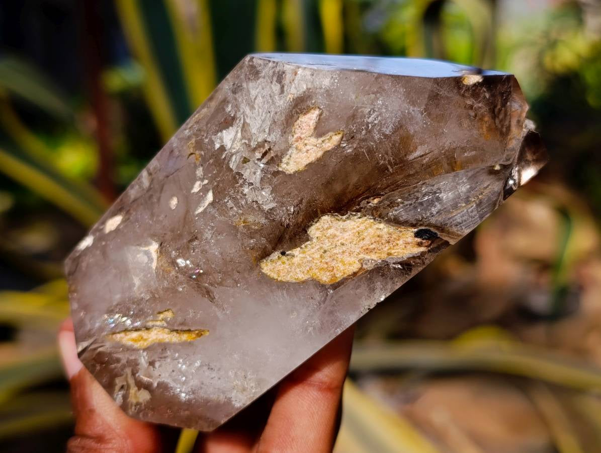 Polished Clear & Smokey Quartz Crystals x 6 From Madagascar - Toprock Gemstones and Minerals 