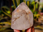 Polished Clear & Smokey Quartz Crystals x 6 From Madagascar - Toprock Gemstones and Minerals 