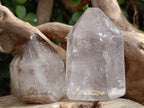 Polished Clear & Smokey Quartz Crystals x 6 From Madagascar - Toprock Gemstones and Minerals 