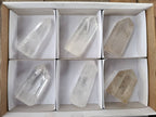 Polished Clear Quartz Crystals x 6 From Madagascar - Toprock Gemstones and Minerals 