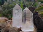 Polished Clear Quartz Crystals x 6 From Madagascar - Toprock Gemstones and Minerals 