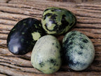 Polished Leopard Stone Standing Free Forms x 5 From Nyanga, Zimbabwe - Toprock Gemstones and Minerals 