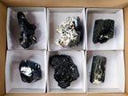 Natural Schorl Black Tourmaline Specimens x 6 From Erongo, Namibia - Toprock Gemstones and Minerals 