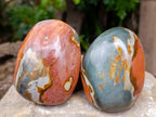 Polished On One Side Polychrome Jasper x 6 From Mahajanga, Madagascar - Toprock Gemstones and Minerals 