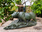 Hand Made Green Verdite Lioness Carving x 1 From Zimbabwe - Toprock Gemstones and Minerals 