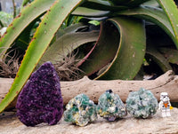 Natural Cubic Fluorite Specimens x 4 From Namibia - Toprock Gemstones and Minerals 