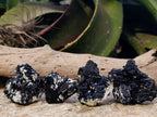 Natural Schorl Black Tourmaline Specimens x 12 From Namibia - Toprock Gemstones and Minerals 