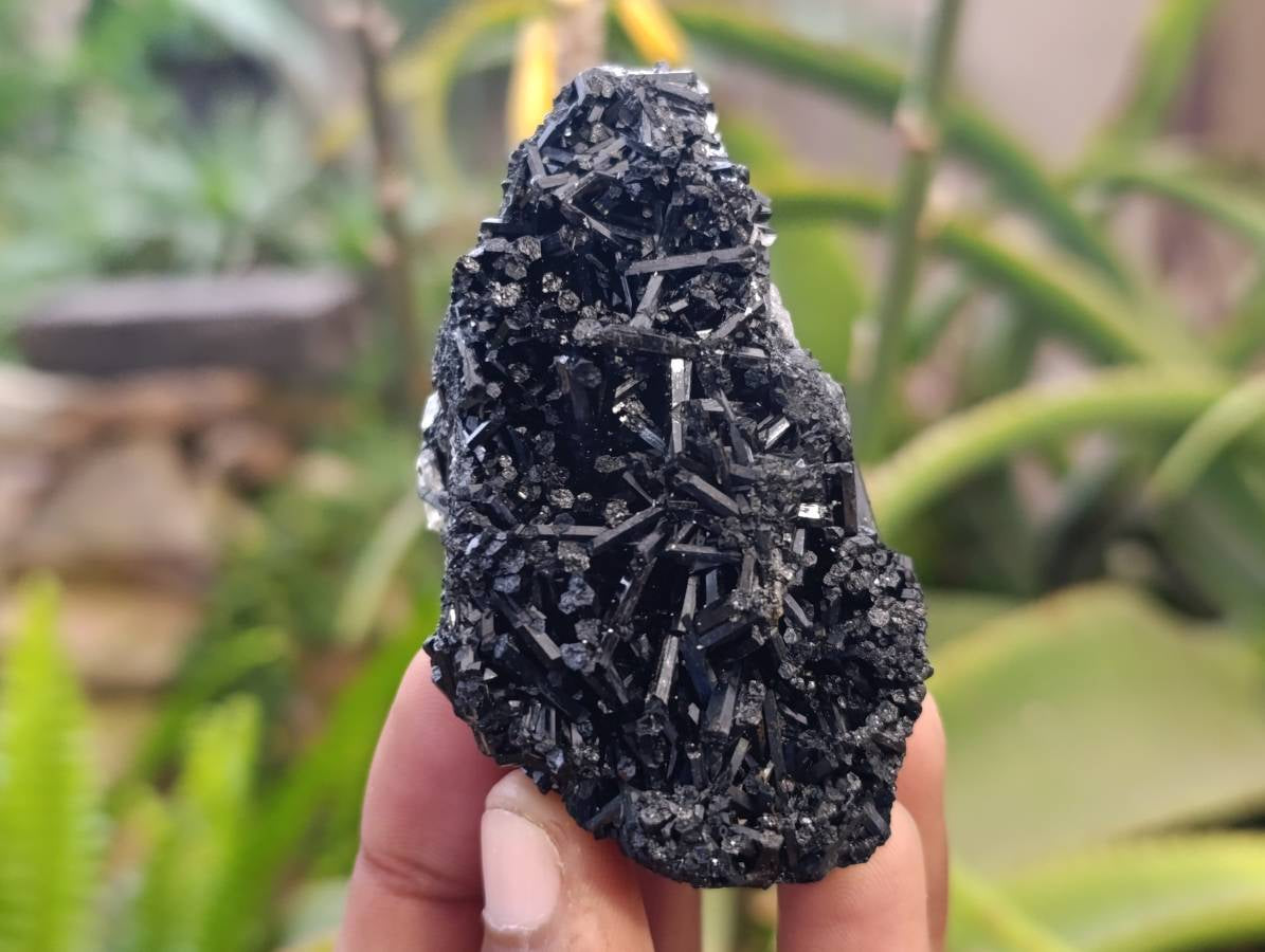 Natural Schorl Black Tourmaline Specimens x 12 From Namibia - Toprock Gemstones and Minerals 