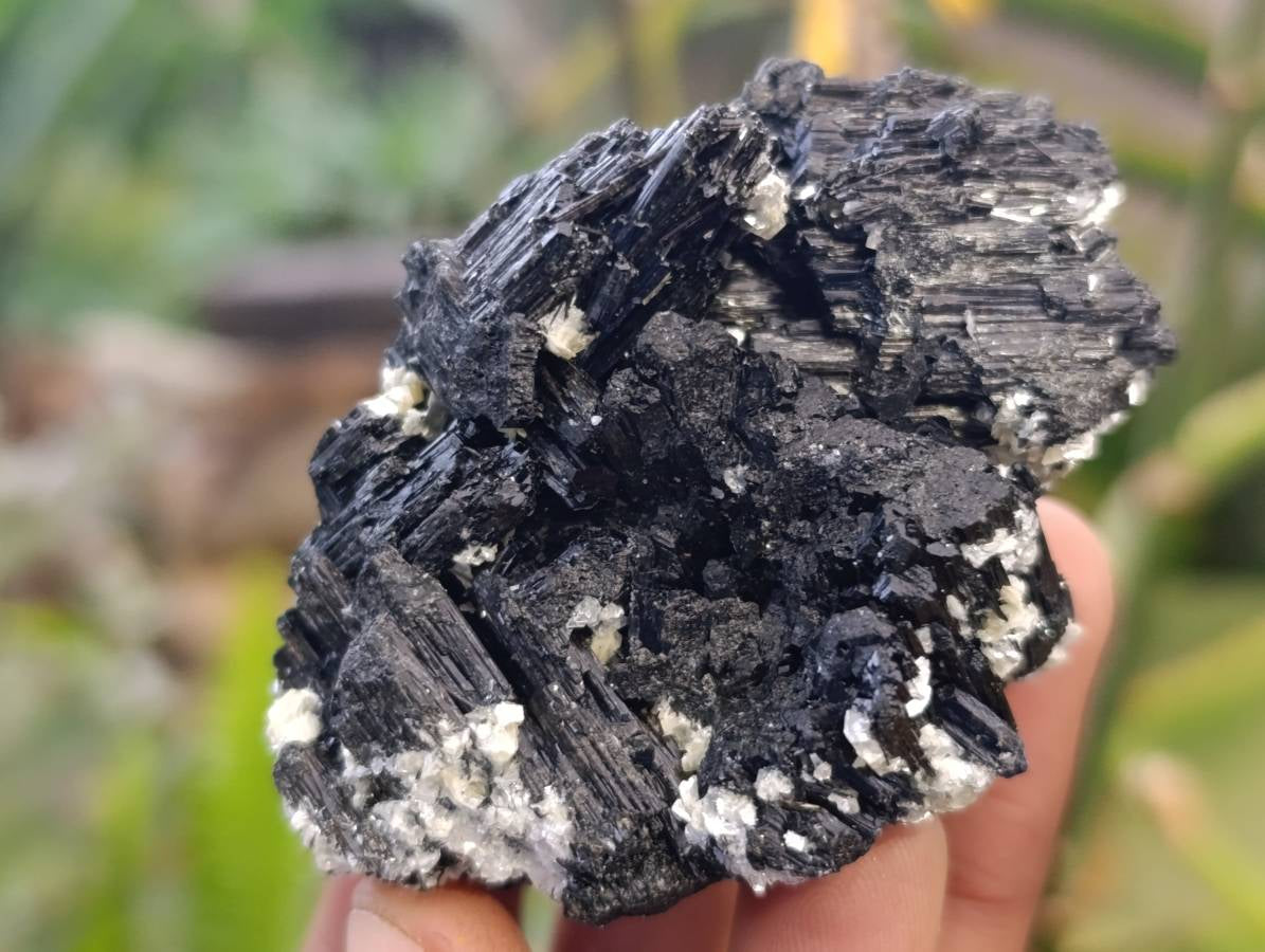 Natural Schorl Black Tourmaline Specimens x 12 From Namibia - Toprock Gemstones and Minerals 
