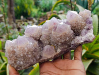 Natural Smokey Amethyst Spirit Quartz Clusters x 2 From South Africa