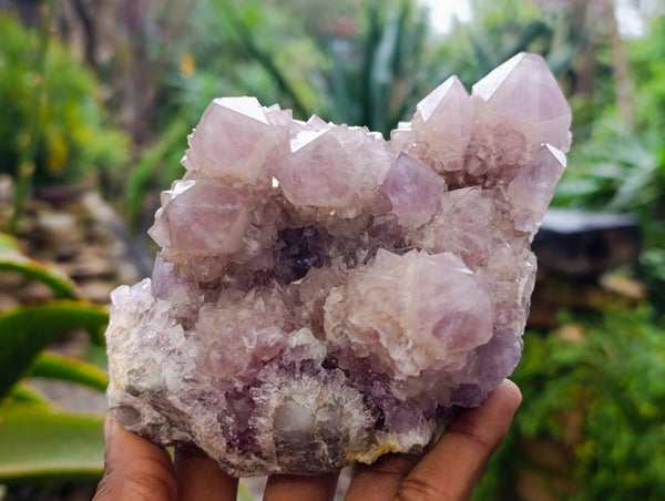 Natural Smokey Amethyst Spirit Quartz Clusters x 2 From South Africa