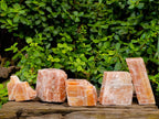 Natural Sunset Orange Calcite Specimens x 5 From Spitzkop, Namibia - Toprock Gemstones and Minerals 