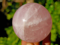 Polished Rose Quartz Spheres x 4 Madagascar